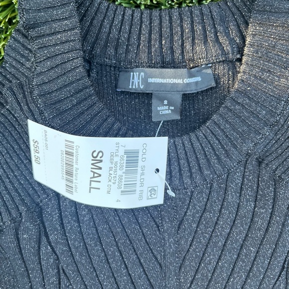 INC glittery knitted top - Picture 4 of 4